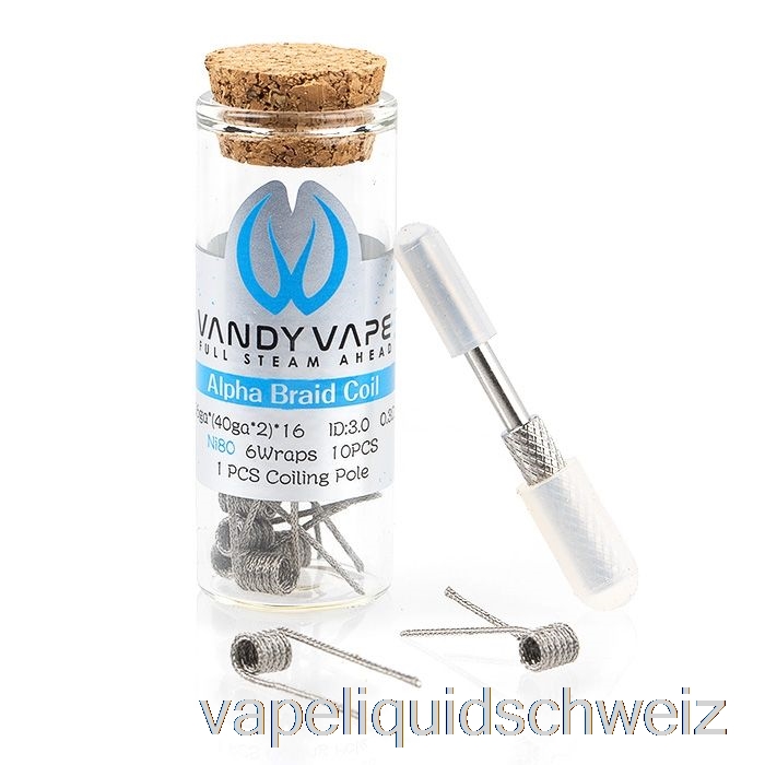 Vandy Vape Performance Vorgefertigte Spulen 0,3 Ohm Alpha Braid Spule Vape Schweiz